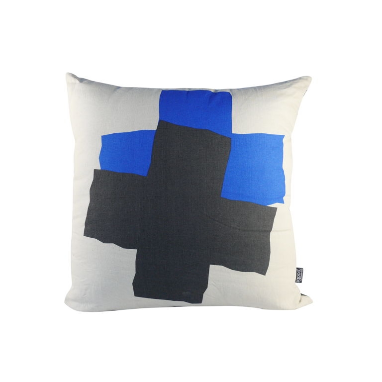 Cross Cushion Blue 60cm x 60cm