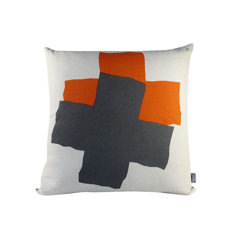 Cross Cushion Orange 60cm x 60cm